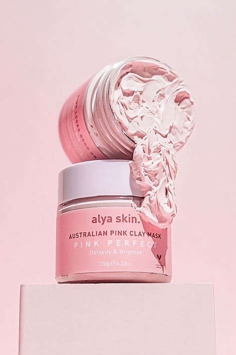 Experience the vegan and cruelty-free power of Alya Skin Pink Clay Mask Alya Skin, Acne Redness, Pink Clay Mask, Until The Very End, Acne Mask, Skin Aesthetics, Cosmetic Packaging Design, Candle Aesthetic, Skin Glow