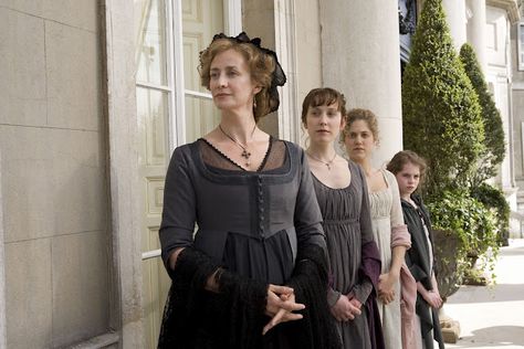 Elegance of Fashion: Monday: Movie Costume Highlight - Sense and Sensibility (1995 & 2008) - Period Drama Fashion Week Elinor Dashwood, Jane Austen Costume, Marianne Dashwood, Charity Wakefield, Hattie Morahan, Sense Sensibility, Jane Austen Movies, Little Dorrit, Sense And Sensibility