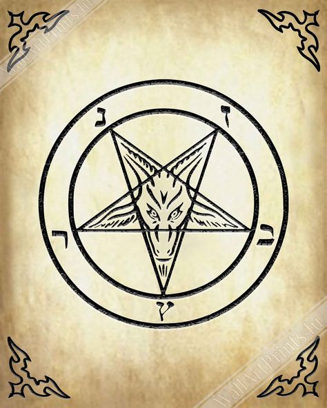 Goat Pentagram, Vintage Mushroom Art, Satanic Bible, Sigil Of Baphomet, Satanic Goat, The Satanic Bible, Cheap Posters, Custom Canvas Prints, Canvas Photo Prints