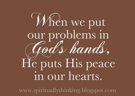 Give your burdens to the Lord and leave them there. In Gods Hands, Gods Hands, Gods Hand, Verse Quotes, A Quote, Words Of Encouragement, Faith Quotes, The Words, Great Quotes