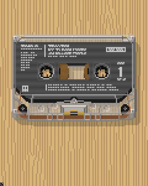 Lovely cassette tape Musician Room, Retro Games Wallpaper, Vaporwave Wallpaper, Pixel Art Background, Low Poly Games, Arte 8 Bits, Props Art, Cool Pixel Art, Pixel Art Games