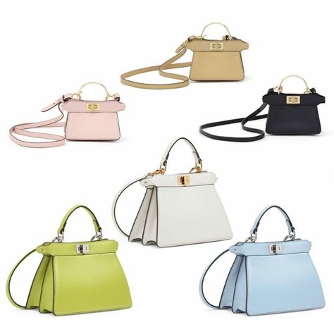 Peekaboo ISeeU petite&micro Bags Game, Fancy Bags, Luxury Bag, Fendi Bags, All Brands, Business Ideas, Mini Bag, Luxury Bags, Top Handle Bag