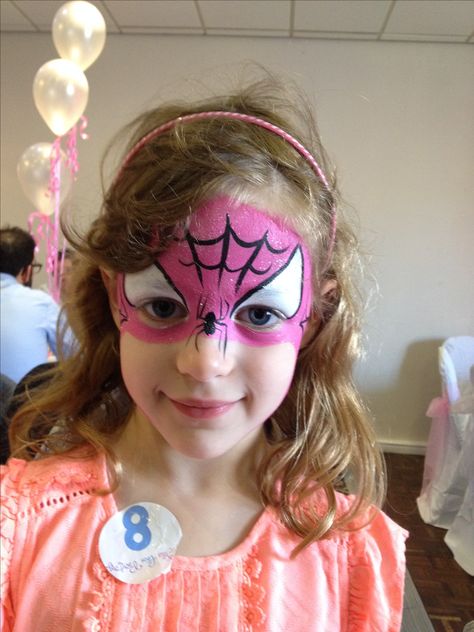 Ghost Spider Face Paint, Kids Spider Face Paint, Spiderman Face Paint Women, Simple Spider Man Face Paint, Spiderman Mask Face Paint, Spider Face Painting, Superhero Face Painting, Spider Face, Spiderman Face