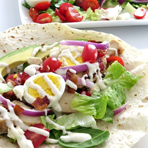 Avocado Chicken Salad Wrap, Chicken Caesar Salad Wraps, Rotisserie Chicken Recipes Leftover, Grilled Chicken Caesar Salad, Pork Lettuce Wraps, Recipes Using Rotisserie Chicken, Pecan Chicken Salads, Cobb Salad Recipe, Chicken Salad Wrap