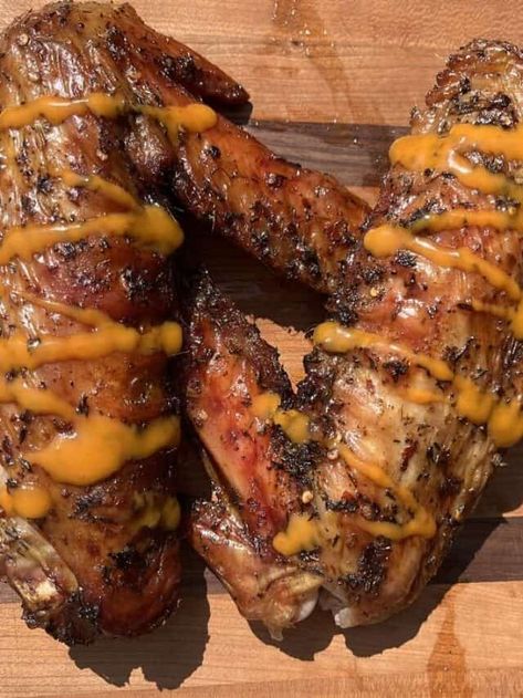 Grill Turkey Wings, Grilled Turkey Wings Recipe, Grilled Turkey Wings, Webber Bbq, Grilled Turkey Legs, Wings Recipe Grilled, Fried Turkey Wings Recipe, Cajun Fried Turkey, Comfort Soups