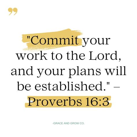 🌿 Monday Motivation 🌿 "Commit your work to the Lord, and your plans will be established." – Proverbs 16:3 As we step into a new week, let’s start by entrusting our plans, goals, and dreams to God. When we commit our work to Him, we can move forward with confidence, knowing He will guide us every step of the way. Here’s to a week filled with purpose and peace! 🙏✨ #MondayMotivation #Proverbs16 #TrustInGod #NewWeekNewGoals #FaithJourney #PurposefulLiving Commit Your Plans To The Lord, Commitment To God, Prayer Vision Board, Christian Scriptures, New Week New Goals, Monday (quotes), Proverbs 16 3, Uplifting Bible Verses, Goals And Dreams