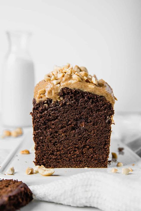 Carob loaf with Tahini caramel frosting | Early Brawd Tahini Caramel, Carob Cake, Carob Recipes, Sugar Free Carrot Cake, Molasses Recipes, Carob Powder, Caramel Frosting, How To Roast Hazelnuts, Healthy Cake