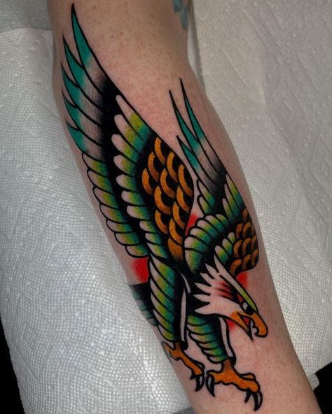 Philly Tattoo Ideas, Philly Tattoo, Eagles Tattoo, Traditional Tattoo Inspiration, Philadelphia Eagles, Traditional Tattoo, I Tattoo, Small Tattoos, Eagles