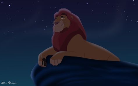 The great kings of the past ,Mufasa rests atop Pride Rock, and in the gentle breeze he looks up and finds comfort in the wisdom of old kings. Jungle Book Movie, Young Simba, Kings Movie, Lion King 1, Lion King Pictures, Lion King 2, Il Re Leone, Old King, Pride Rock