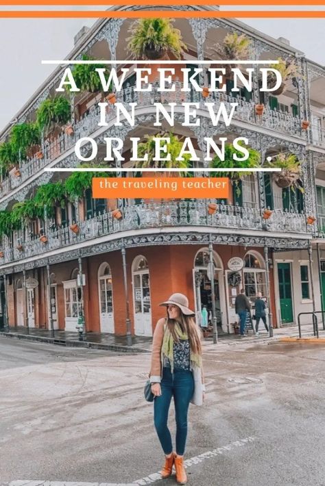 Experience the magic of New Orleans in just two days. From lively nightlife to delicious cuisine, this city has something for everyone. Weekend In New Orleans, Southern Usa, Louisiana Travel, Usa Destinations, Traveling Teacher, Fun City, Travel America, American Frontier, Visit Usa