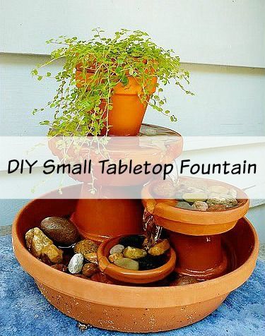 This series features great tutorials that I've found that I think you would find useful! This weeks featured project is a DIY Small Tabletop Fountain Diy Small Fountain, Backyard Diy Patio, Terrace Diy, Indoor Waterfall Wall, Indoor Waterfall Fountain, Clay Pot Art, Small Water Fountain, Fountain Diy, Patio Fountain