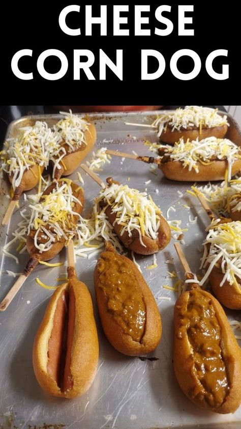 Can’t believe I never thought of doing this! Chili Cheese Corn Dog Ingredients 8 corn dogs, cooked per package instructions 2 cups cooked chili, divided 1 cup (113 g) sharp cheddar cheese, finely shredded, divided 1 small onion, finely diced, divided Cheese Corn Dog Recipe, Cheese Corn Dog, Corndog Recipe, Cheese Corn, Recipes On A Budget, Corn Dog, Chili Cheese, Corn Recipes, Corn Dogs