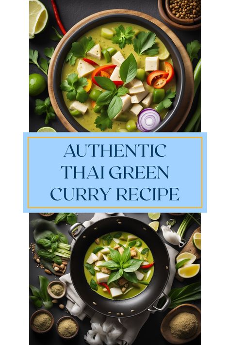 Whip up an irresistible authentic Thai green curry that tantalizes your taste buds! This simple recipe bursts with fresh vegetables, Thai basil, and coconut milk. Perfectly balancing spices with sweetness, this dish is a delightful entree for any occasion. Dive into vibrant flavors and learn how to blend lemongrass and galangal with green curry paste for a satisfying meal. Get inspired with this Thai classic that's sure to impress friends and family alike. Cooking has never been this delicious! Authentic Thai Green Curry, Thai Green Curry Recipe, Green Curry Recipes, Thai Green Curry Paste, Brunch Appetizers, Thai Green Curry, Popular Dishes, Green Curry Paste, Coconut Milk Curry