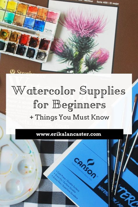 Watercolor Accessories, Basic Watercolor Painting, Watercolor Painting For Beginners, Basic Watercolor, Beginners Painting, Watercolor Supplies, Learn Watercolor Painting, Watercolor Beginner, Learn Watercolor