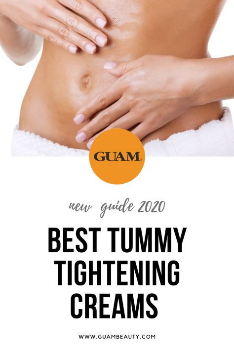 Best tummy tightening creams 2020 guide! Best belly forming creams and at home tretamnts to tightent skin on stomach. Natural seaweed creams by GUAM, Italy #bellycream #tummycream #stomachcream #belly #tummy #stomach #cream #slim #tighten #skincare #guambeauty #Beauty #tips Belly Skin Tightening, Tummy Tightening, Skin Tightening Stomach, Skin Tightening Cream, Loose Belly, Firming Cream, Loose Skin, Sagging Skin, Skin Tightening