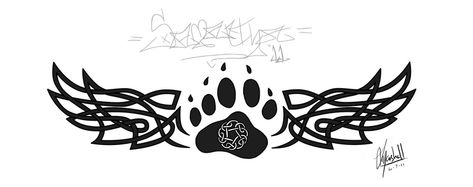 Bear Paw Tattoo, Bear Paw Tattoos, Paw Tattoos, Tattoo Celtic, Celtic Bear, Paw Tattoo, Bear Tattoos, Celtic Tattoos, Bear Paw