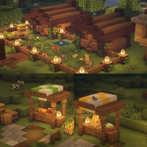 Minecraft Cottagecore, Minecraft Welten, Cottagecore Minecraft, Mc Ideas, Mc Builds, Aesthetic Minecraft, Minecraft Village, Rumah Minecraft Sederhana, Minecraft Aesthetic