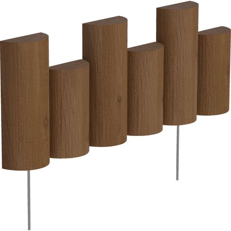 Greenes Fence 5 In. to 7 In. H. x 18 In. L. Cedar Flexible Half-Log Lawn Edging Fencing Companies, Lawn Edging, Straight Line, Planter Boxes, Garden And Yard, Flower Beds, Fence, Borders, Ebay Store