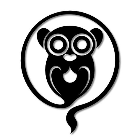 Tarsier Tattoo, Right Here Right Now, Tees Design, Grafic Design, Primates, Negative Space, Tee Design, Tattoos And Piercings, Doodle Art