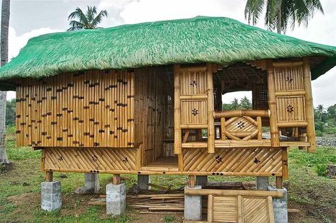 old hawaiian style houses grass roofs | alexcooper1 wikipedia thatched roofs used to be the traditional Bahay Kubo Design Philippines, Bahay Kubo Design, Bamboo Hut, Filipino House, Bamboo Building, Alternative Housing, Bahay Kubo, Hut House, Bamboo House Design