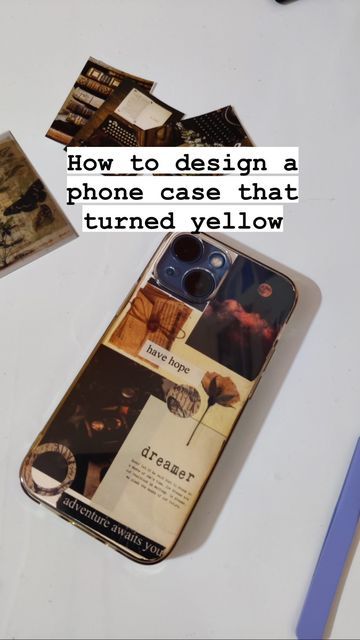 Yellow Phone Case Painting, Customising Phone Case, Customise Phone Case, Phone Cover Photos, Drawing Ideas For Phone Cases, Painted Phone Case Diy, Handmade Phone Case Painted, Clear Phone Case Inspo, Diy Phone Case Ideas