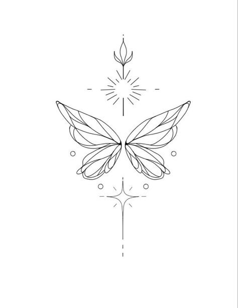 Simple Flower Tattoo Ideas, Logos With Butterflies, Beads Tattoo Design, Dainty Line Tattoos, Back Tattoo Stencil, Cute Tattoo Flash, Butterfly Tattoo Color, Snowman Tattoo, Rare Tattoos