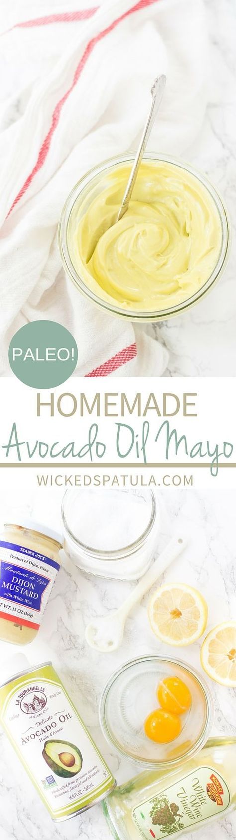 I’ve been looking for junk-free mayo for awhile and while there’s plenty of organic options they still contain junky seed oils. Enter this avocado oil mayonnaise. #wickedspatula #paleo #avocadooilmayo #mayo Homemade Avocado Oil, Avocado Mayo, Paleo Condiments, Avocado Oil Mayo, Gluten Free Sauces, Mayo Recipe, Food Innovation, Healthy Paleo Recipes, Paleo Recipes Easy