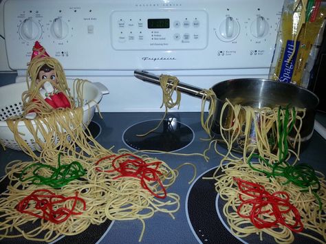 Elf On The Shelf Cooking Ideas Kids, Elf On The Shelf Ideas Messy Funny, Elf Messy Ideas, Elf Making A Mess, Messy Elf On The Shelf Ideas Funny, Messy Elf Ideas, Elf On The Shelf Messy Ideas, Messy Elf On The Shelf Ideas, Elf Calendar