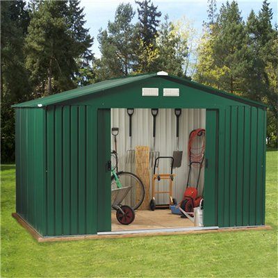 BillyOh Complete Clifton Premium Metal Sheds Studio Seni, Metal Shed Roof, Garden Shed Kits, Storage Shed Kits, Shed Makeover, Roof Storage, Apex Roof, Simple Shed, Sheds For Sale