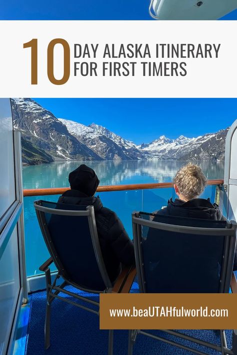 Ready to plan an unforgettable first time Alaska itinerary? This cruise and land tour combination is sure to be the trip of a lifetime. 10 day alaska itinerary, summer alaska itinerary, best alaska itinerary, Alaska cruise, best Alaska vacation ideas, summer Alaska vacation, Is an Alaska cruise worth it? Best Alaska Cruise Itinerary, Alaska Cruise And Land Tour, Alaska Vacation Ideas, Vacation Itinerary Template, Alaska Itinerary, Cruise 101, Alaska Cruise Ports, Alaska Summer, Alaska Road Trip