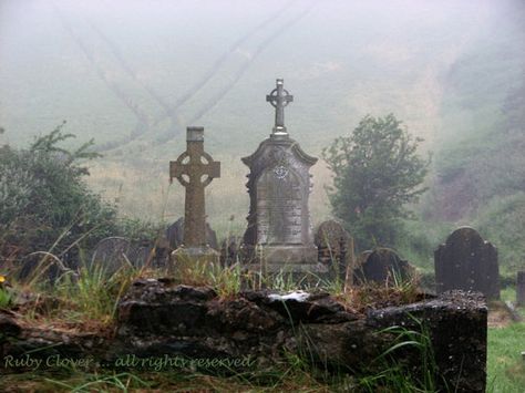 Irish Cemetery, Irish Watercolor, Medieval Graveyard, Autumn Graveyard, Unique Gravestones, Cross Headstone, Graveyard Photography, Cemetery Photography, Moody Autumn