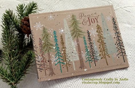 Joy Christmas Card, Papertrey Ink Cards, Joy Christmas, Nature Card, Peace And Joy, Flower Diy Crafts, Diy Christmas Cards, Papertrey Ink, Christmas Card Design