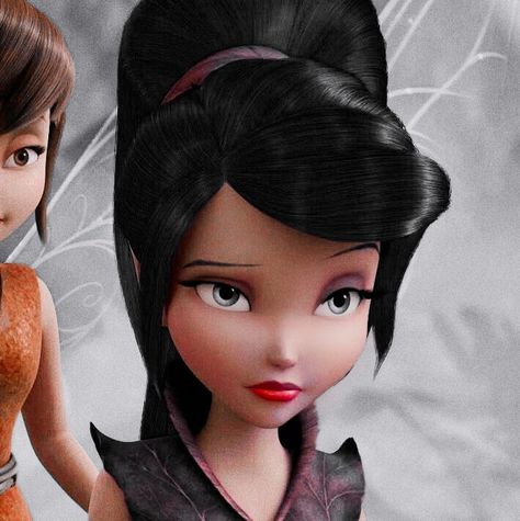 Tinkerbell Characters, Tinkerbell Movies, Disney Romance, Pixie Hollow, Jet Black Hair, Disney Fairies, Fantasy Fairy, Cartoon Icons, Having A Crush