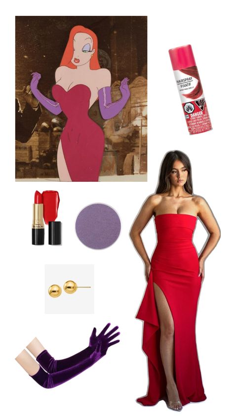 Jessica Rabbit Halloween, Rabbit Halloween Costume, Jessica Rabbit Costume, Sister Halloween Costumes, Rabbit Halloween, Rabbit Costume, Spooky Costumes, Jessica Rabbit, Halloween Inspo