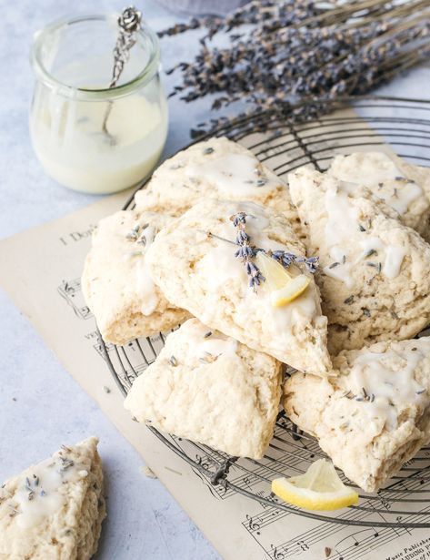 Lemon Lavender Scones by mrsbarnes | Quick & Easy Recipe | The Feedfeed Lavender Scones Recipe, Lemon Lavender Scones, Lavender Scones, Vegan Scones, Lavender Recipes, Lemon Scones, Culinary Lavender, Seasonal Cooking, Scones Recipe