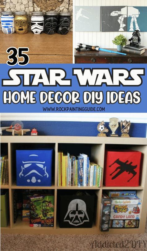 star wars home decor Star Wars Dresser Diy, Star Wars Office Ideas, Star Wars Wall Art Diy, Diy Star Wars Decor, Star Wars Diy Gifts, Star Wars Bedroom Boys, Star Wars Art Diy, Star Wars Art Projects For Kids, Star Wars Room Ideas