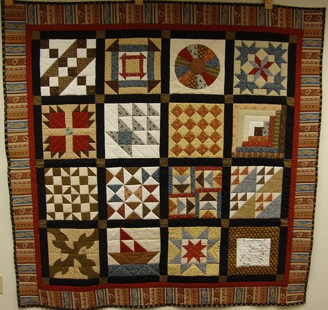 Kathy Briggs' Underground Railroad Quilt by mclspix, via Flickr  It's amazing how different these quilts look with colors used Underground Railroad Quilts, Freedom Quilt, African American Quilts, Sewing Machine Quilting, Civil Wars, American Quilt, Underground Railroad, Cozy Quilts, Quilt Block Tutorial