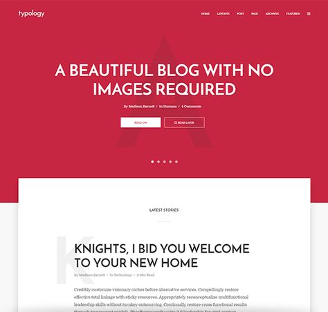 Typology is a text based WordPress blog theme that lets you easily create a beautiful website with no images required Beautiful Text, Simple Business Plan, News Web Design, Blog Themes Wordpress, Blog Layout, Thesis Statement, Essay Writer, Wordpress Theme Design, Design Essentials