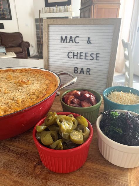 Sunday Family Dinner Ideas, Mac And Cheese Bar, Italian Ham, Party Food Bars, Graduation Food, Best Macaroni And Cheese, Cheese Bar, Marinated Olives, Best Mac And Cheese