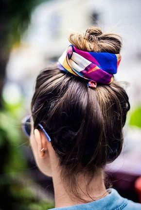 Bandana Bayi, How To Wear A Scarf, Bandana Hairstyles, How To Wear Scarves, Cool Hair Color, Scarf Hairstyles, Hair Accessories For Women, Bun Hairstyles, Head Scarf