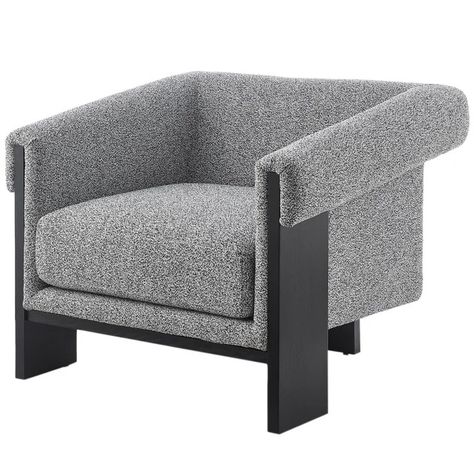 Maplin Occasional Chair | Liang & Eimil | LuxDeco Geometric Armchair, Cosy Reading, Luxury Arm Chair, Cantilever Chair, Grey Upholstery, Occasional Chair, Modern Armchair, Modern Urban, Chair Style