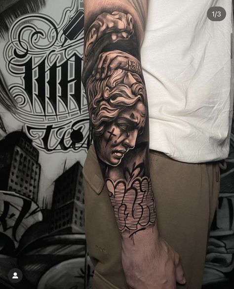 Potrait Tattoo, Calf Sleeve Tattoo, Gang Tattoos, Spider Web Tattoo, Realistic Tattoo Sleeve, Web Tattoo, Chicano Tattoos, Mythology Tattoos, Tattoo Desings