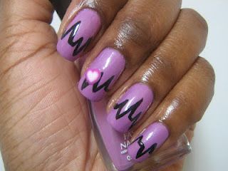 EKG-inspired nails. Base color is Sally Hansen’s Insta Dri in Lively Lilac. Nails Base Color, Haitian Culture, Canadian Culture, I Am Canadian, Red Polish, Inspired Nails, China Glaze, Sally Hansen, My Youtube Channel