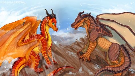 Wings Of Fire Quiz, Wings Of Fire Dragons, Beautiful Dragon, Fire Clay, Fire Art, Dragon Wings, Wings Of Fire, Fire Dragon, Cute Dragons