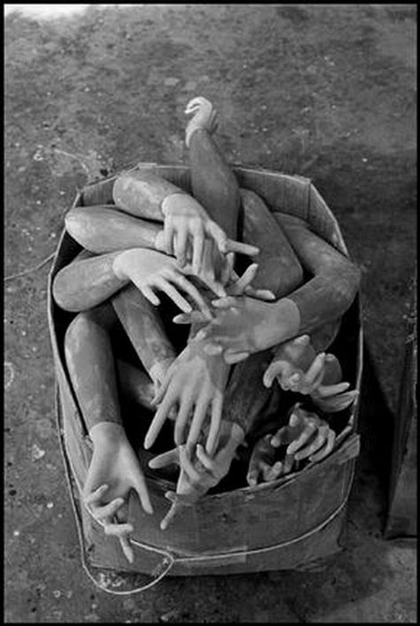 Erich Hartmann, USA. Long Island City, NYC. 1969. Mannequin factory Erich Hartmann, Louise Bourgeois, Island City, Photographer Portfolio, Long Island City, Magnum Photos, Doll Parts, Long Island, Black And White Photography