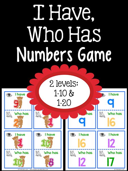 I Have Who Has Numbers Game I Have Who Has Games Free Kindergarten, I Have Who Has Games Free Preschool, I Have Who Has Games Free, Preschool Number Recognition, Number Recognition Preschool, Preschool Numbers, Preschool Math Games, Preschool Counting, Numbers Game