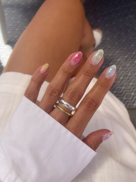 Star Nail Designs, Star Nail, Summery Nails, Soft Nails, Star Nails, Cat Kuku, Nagel Inspo, Fire Nails, Funky Nails