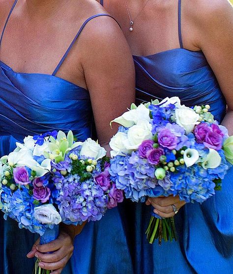 Blue and Purple Bouquet designed by www.pixiespetals.com Bridal Bouquet Purple And Blue, Blue And Purple Bridal Bouquet, Blue And Purple Bouquet, Hoco Bouquet, Katrina Wedding, Turquoise Bouquet, Blue Bouquets, Iris Wedding, Blue Purple Wedding