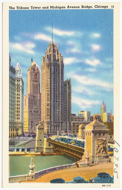 Tribune Tower, Chicago Art Print, Chicago Buildings, Monumental Architecture, Chicago Poster, Chicago History, Michigan Avenue, Chicago Art, Art Deco Buildings