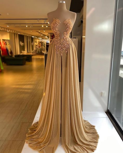 | MINNA FASHION HOUSE | (@minnafashion_official) • Instagram photos and videos Feminist Outfits, Dresses Crazy, Champagne Prom Dresses, Summer Couture, Floor Length Evening Dress, Minna Fashion, Expensive Dresses, Champagne Prom Dress, Runway Gowns